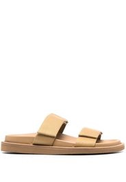 Uma Wang slip-on touch-strap sandals - Marrone