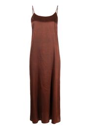 Uma Wang slip-on silk midi dress - Rosso