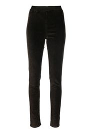 Uma Wang high-waisted cotton-blend leggings - Marrone