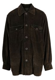 Uma Wang corduroy button-up shirt jacket - Marrone