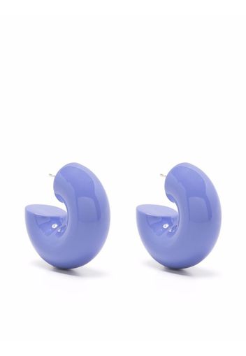 Uncommon Matters Beam chunky hoop earrings - Viola