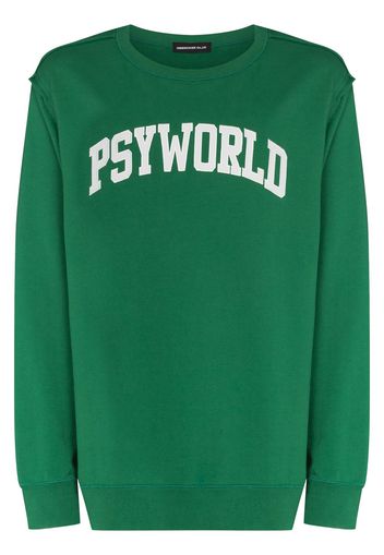 UNDERCOVER Psyworld crew-neck sweatshirt - Verde