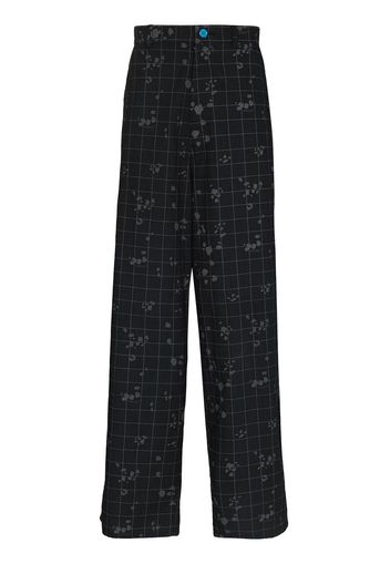 UNDERCOVER check-pattern loose-fit trousers - Nero