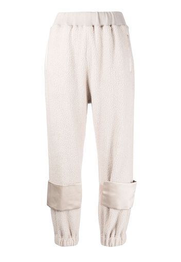 UNDERCOVER textured panel-detail track pants - Bianco