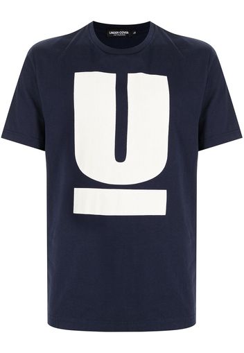 UNDERCOVER logo-print cotton T-shirt - Blu