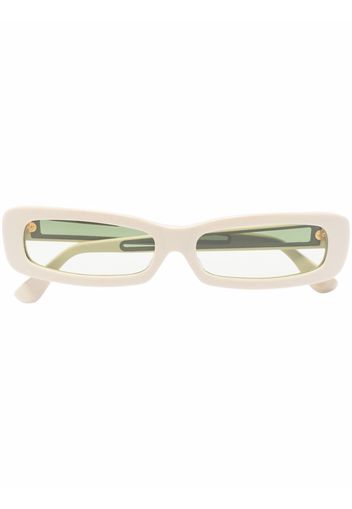 UNDERCOVER rectangle-frame tinted sunglasses - Toni neutri