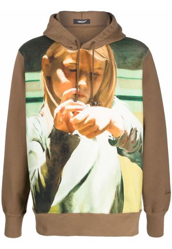UNDERCOVER photograph-print hoodie - Marrone