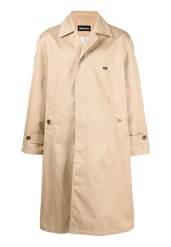 UNDERCOVER single-breasted panelled coat - Marrone