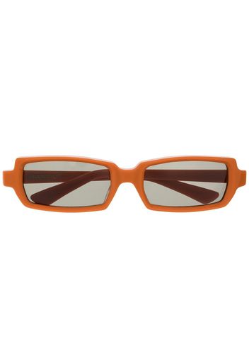 UNDERCOVER rectangle-frame tinted sunglasses - Arancione