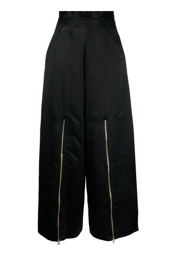 Undercover zip-detailed wide-leg trousers - Nero