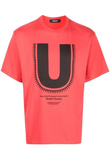 Undercover logo-print short-sleeved T-shirt - Rosso