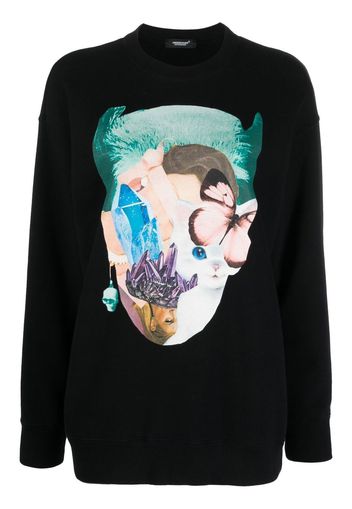 Undercover graphic print cotton sweatshirt - Nero