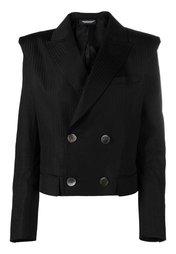 Undercover double-breasted cropped blazer - Nero