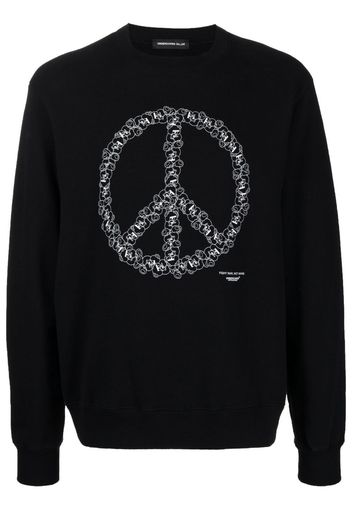 Undercover peace sign-print sweatshirt - Nero
