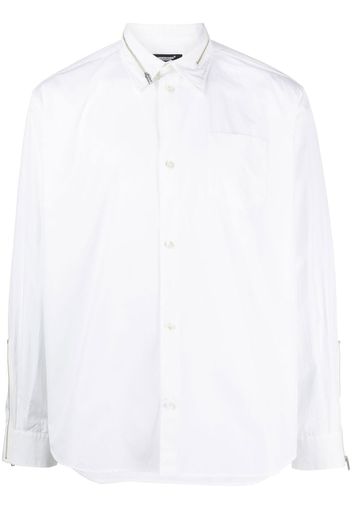 Undercover Camicia con zip - Bianco