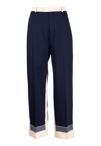 Undercover two-tone tailored trousers - Blu
