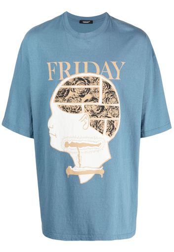 Undercover graphic-print cotton T-shirt - Blu
