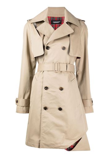 Undercover Trench con cintura - Marrone