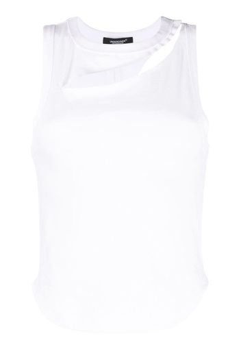 Undercover cut-out detail top - Bianco