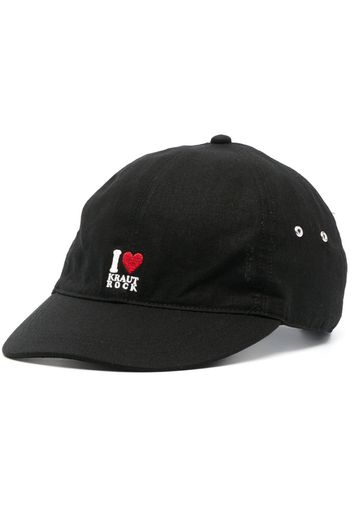 Undercover motif-embroidered curved-peak cap - Nero