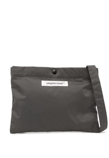 Undercover Borsa a spalla con applicazione logo - Grigio