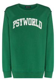 UNDERCOVER Psyworld crew-neck sweatshirt - Verde