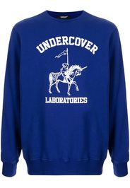 UNDERCOVER Felpa con stampa - Blu