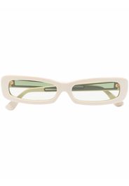 UNDERCOVER rectangle-frame tinted sunglasses - Toni neutri