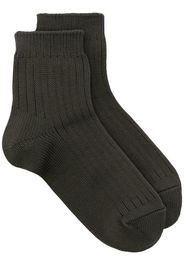 UNDERCOVER logo-print ribbed-knit socks - Verde