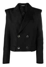 Undercover double-breasted cropped blazer - Nero