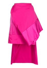 Undercover asymmetric midi skirt - Rosa