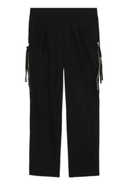 Undercover Pantaloni dritti con zip - Nero