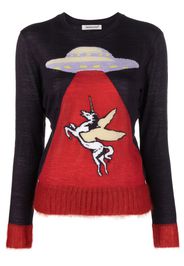 Undercover Pegasus and UFO-jacquard jumper - Viola