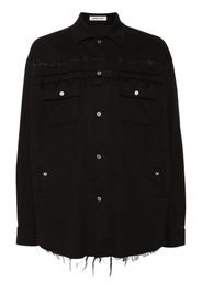 Undercover Camicia con frange - Nero
