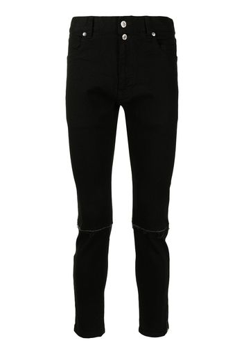 Undercoverism Jeans slim con zip - Nero