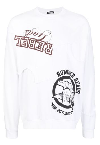 Undercoverism logo-print crew neck sweatshirt - Bianco