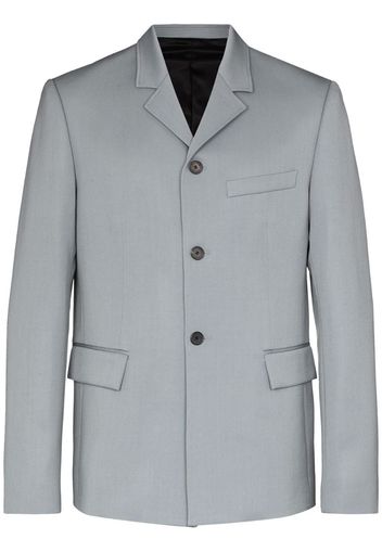 single-breasted wool blazer