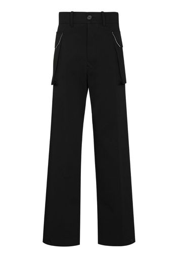 wide leg cargo trousers