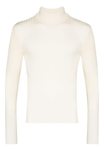 funnel neck merino sweater