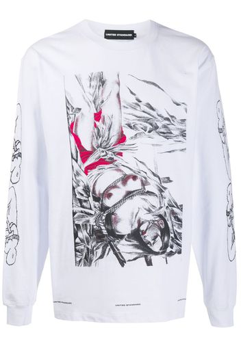 bondage print sweatshirt