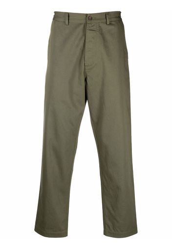 Universal Works straight-leg chino trousers - Verde