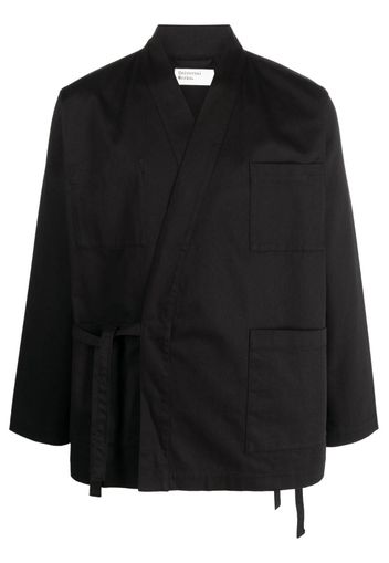 Universal Works Kyoto Work side-tie fastening jacket - Nero