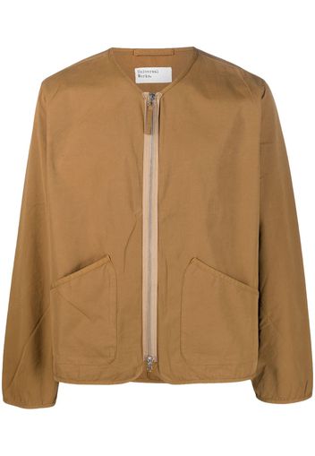 Universal Works Military Liner zip-up jacket - Marrone