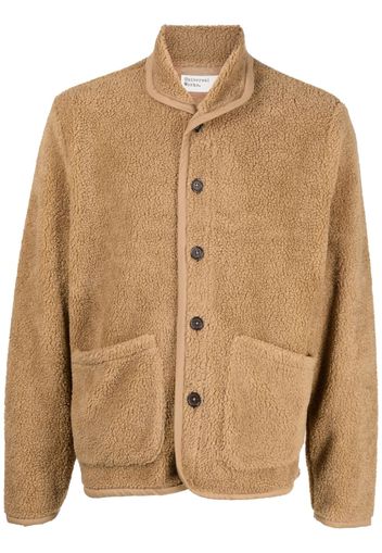 Universal Works textured buttoned jacket - Marrone