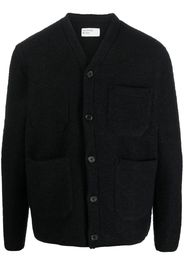 Universal Works patch-pocket wool-blend cardigan - Nero