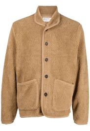 Universal Works textured buttoned jacket - Marrone