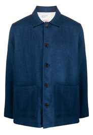 Universal Works Travail button-fastening overshirt jacket - Blu