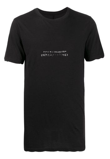 contrast logo T-shirt