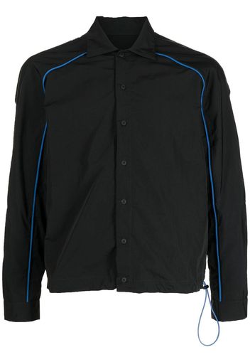 UNRAVEL PROJECT rear-logo print shirt jacket - Nero