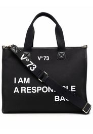 V-73 Responsability tote bag - Nero